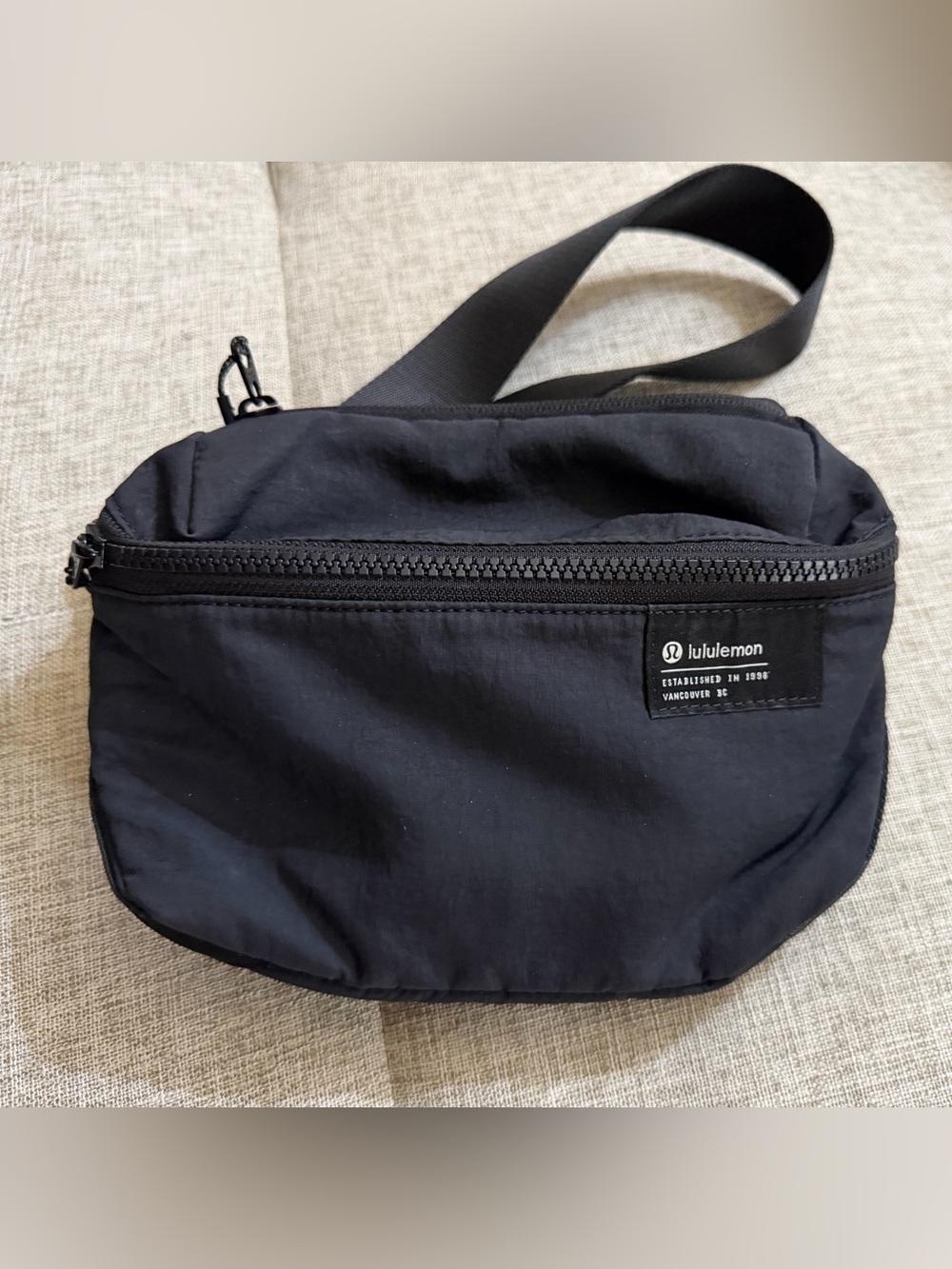 lululemon athletica Black Waist / Crossbody Belt Bag